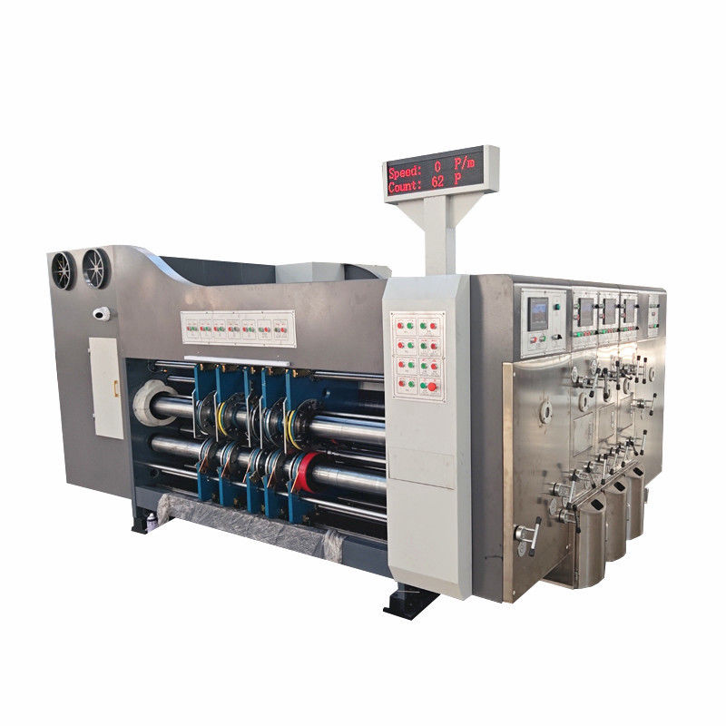 Plate Size 1200x2400mm Corrugated Box Printing Machine With Electric Or PLC Control System And Voltage 380V50Hz For Production