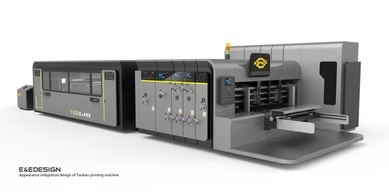 Machine de fabrication de boîtes à pizza personnalisable avec impression 1-5 couleurs et rouleau d'imprimante de 300-800 mm