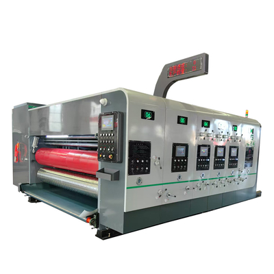 Imprimante automatique à 4 couleurs à flexo slotter machine à découper à la matrice machine à carton ondulé