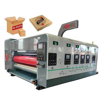 Boîte de carton ondulée Flexo Printing Die Cutting Slotting Packing Machine Machine d'impression automatique de boîte