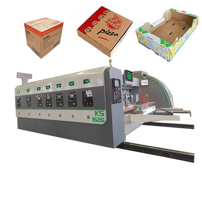 Machine automatique d'impression flexographique et de découpe pour boîtes à pizza en carton ondulé pour fruits